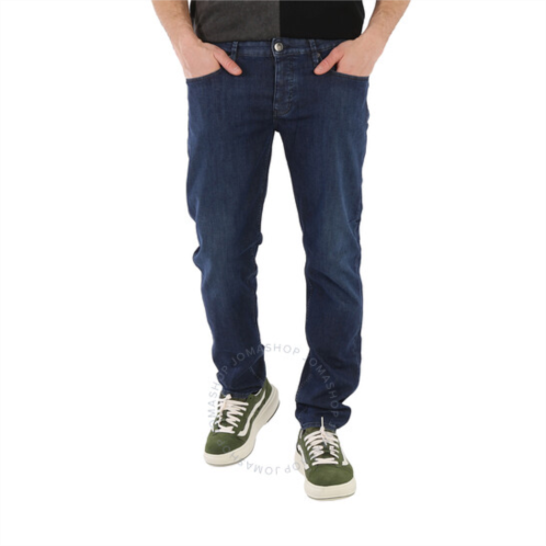 Emporio Armani Mens Denim Blue 5 Pocket Cotton Jeans, Waist Size 30