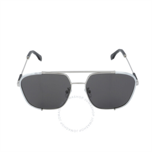 Fendi Grey Navigator Mens Sunglasses