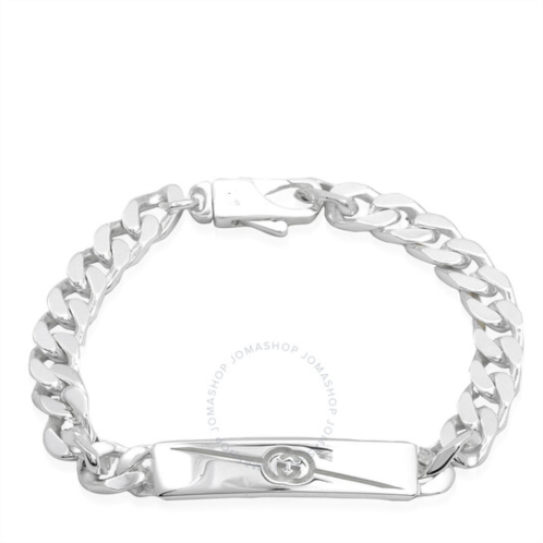 Gucci Diagonal Interlocking G Bracelet, Size 17