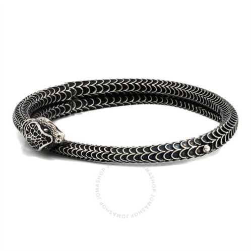 Gucci Garden Sterling Silver Snake Motif Bracelet