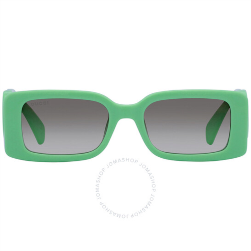 Gucci Gradient Green Rectangular Ladies Sunglasses