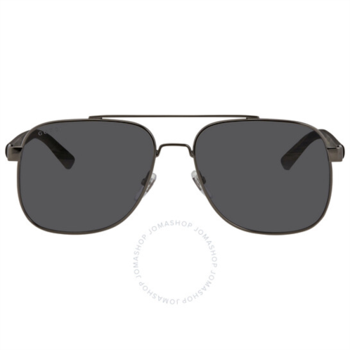 Gucci Grey Pilot Mens Sunglasses