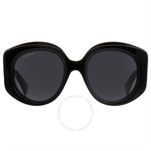 Gucci Grey Round Ladies Sunglasses