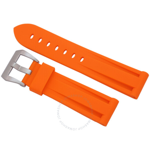 Horus Watch Straps For Seiko Prospex Straight Lug Tangerine Orange Rubber Watch Band