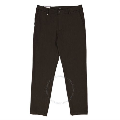 Hugo Boss Black Kane Micro-Patterned Stretch Slim-Fit Trousers, Brand Size 50 (Waist Size 34)