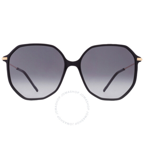 Hugo Boss Grey Gradient Geometric Ladies Sunglasses