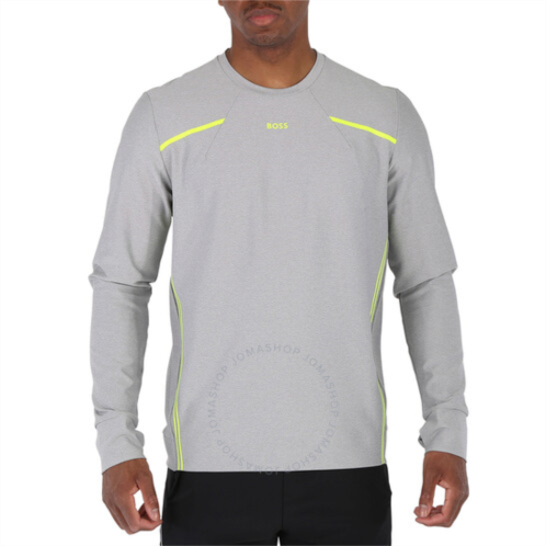 Hugo Boss Mens Logo Contrast-Stripe Regular-Fit Sweatshirt, Size Small