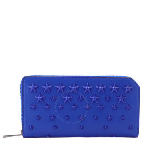 Jimmy Choo Ultraviolet/Ultraviolet Mens Carnaby Leather Travel Wallet With Stars