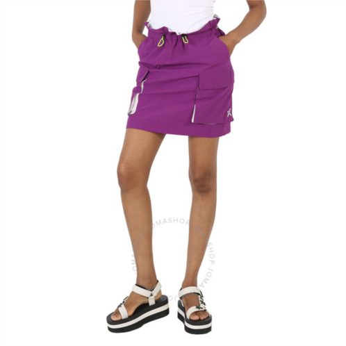 Kenzo Ladies Purple Drawstring-waist Nylon Utility Skirt, Brand Size 34 (US Size 2)