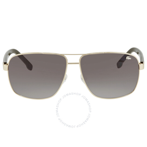 Lacoste Brown Gradient Rectangular Unisex Sunglasses