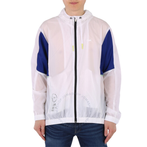 Lacoste Mens Colorblock Sport Packable Nylon Windbreaker Jacket, Brand Size 50 (US Size 40)