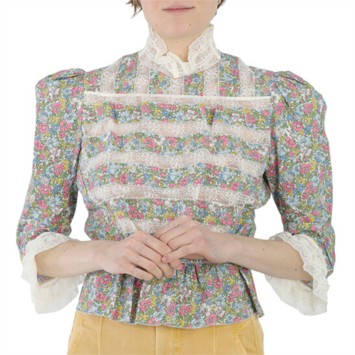Marc Jacobs Multicolor Victorian Blouse, Brand Size 0
