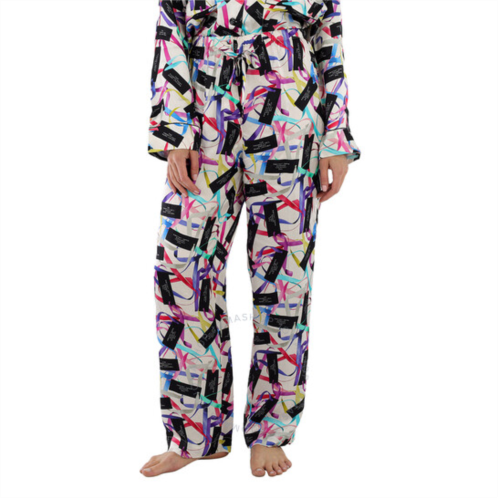 Marc Jacobs White / Multi Pajama Pants, Size Medium