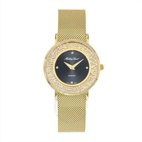 Mathey-Tissot Electra Quartz Diamond Black Dial Ladies Watch