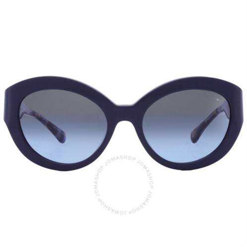 Michael Kors Brussels Grey Blue Gradient Cat Eye Ladies Sunglasses