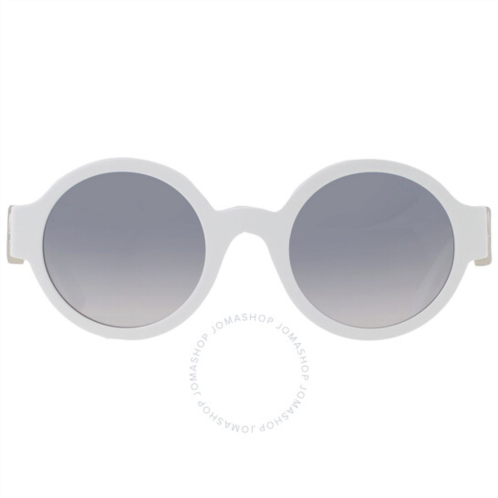 Moncler Atriom Silver Round Ladies Sunglasses