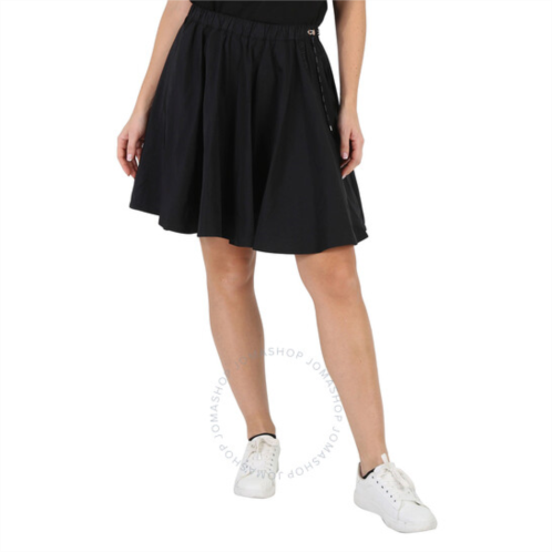 Moncler Black Gonna Gathered A-Line Mini Skirt, Brand Size 42 (US Size 4)