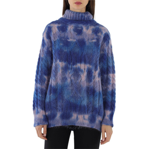 Moncler Ladies Cable Knit Tie-dye Jumper, Size Small