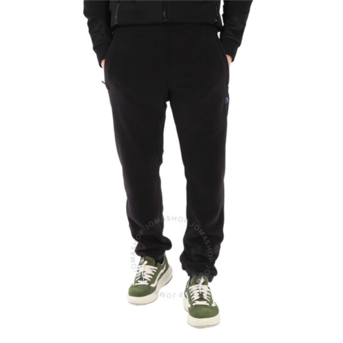Moncler Mens Black Logo-patch Reversible Padded Track Pants, Size X-Large