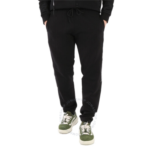 Moncler Mens Black Logo-Patch Sweatpants, Size X-Large