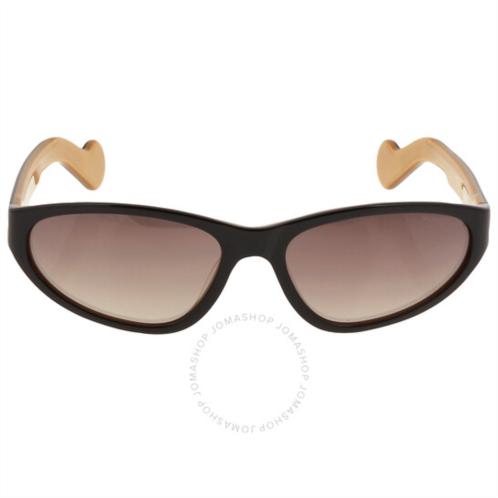 Moncler Smoke Gradient Mask Ladies Sunglasses