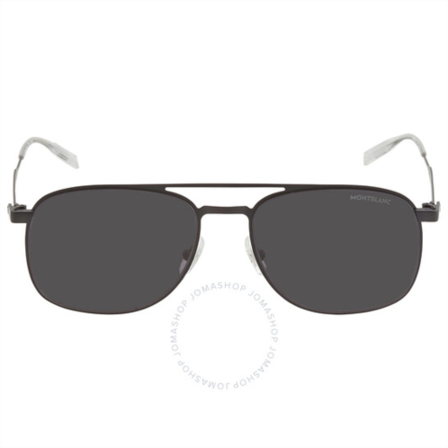 Montblanc Grey Pilot Mens Sunglasses