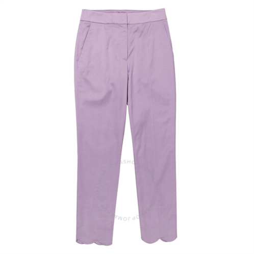 Moschino Ladies Purple High-Waisted Tailored Trousers, Brand Size 40 (US Size 6)