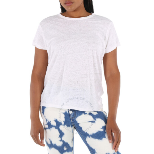 Polo Ralph Lauren Ladies Short-sleeve Crewneck Linen T-shirt, Size Small