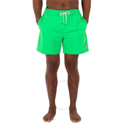 Polo Ralph Lauren Mens Green Traveller Swim Shorts, Size Medium