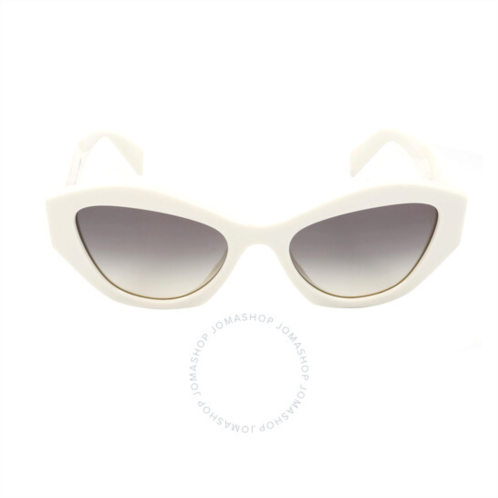 Prada Gray Gradient Irregular Ladies Sunglasses