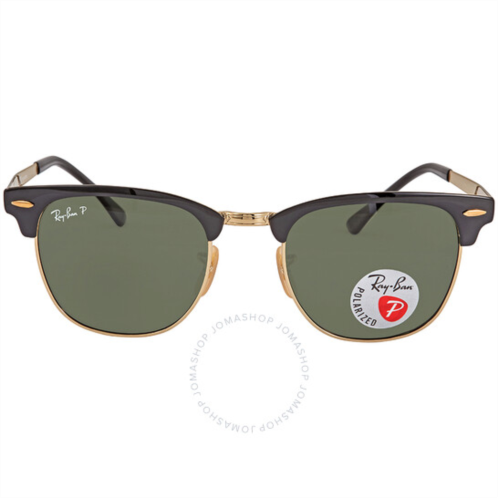 Ray-Ban Clubmaster Metal Polarized Green Classic G-15 Square Unisex Sunglasses