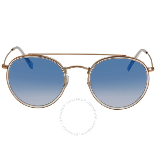 Ray-Ban Round Double Bridge Light Blue Gradient Unisex Sunglasses