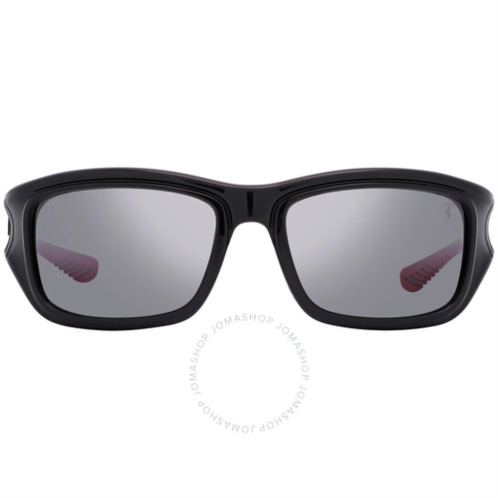 Ray-Ban Scuderia Ferrari Silver Mirrored Square Mens Sunglasses