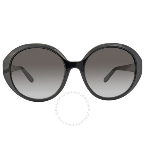 Salvatore Ferragamo Grey Gradient Round Mens Sunglasses