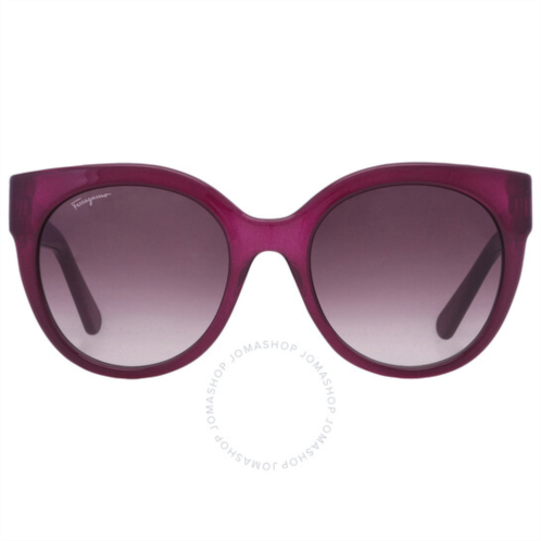 Salvatore Ferragamo Purple Gradient Cat Eye Ladies Sunglasses