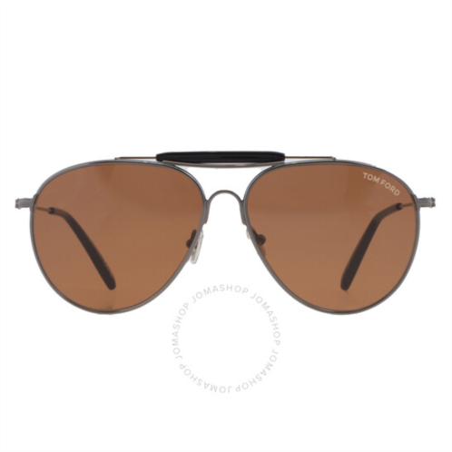 Tom Ford Raphael Vintage Brown Pilot Mens Sunglasses