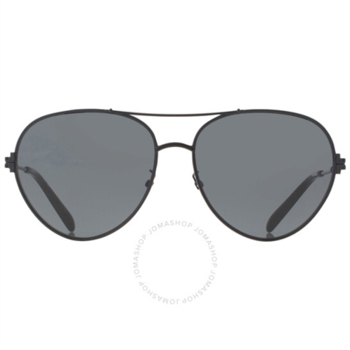 Tory Burch Dark Grey Pilot Ladies Sunglasses