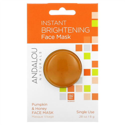 Andalou Naturals Instant Brightening Beauty Face Mask Pumpkin and Honey 0.28 oz (8 g)