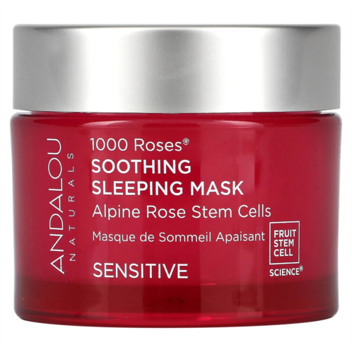Andalou Naturals 1000 Roses Soothing Sleeping Beauty Mask Sensitive 1.7 fl oz (50 ml)