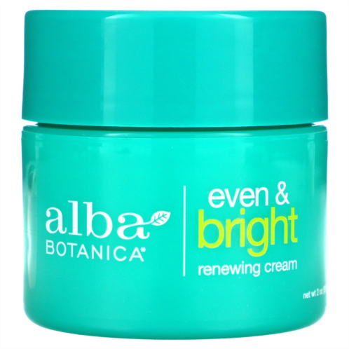 Alba Botanica Even & Bright Renewing Cream with Swiss Alpine Complex 2 oz (57 g)