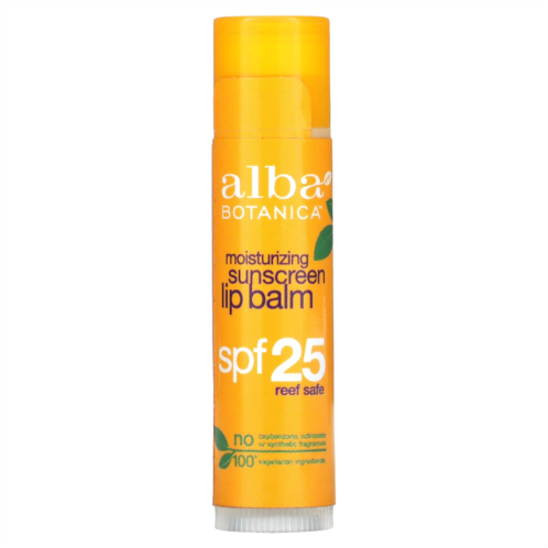 Alba Botanica Moisturizing Sunscreen Lip Balm SPF 25 0.15 oz (4.2 g)