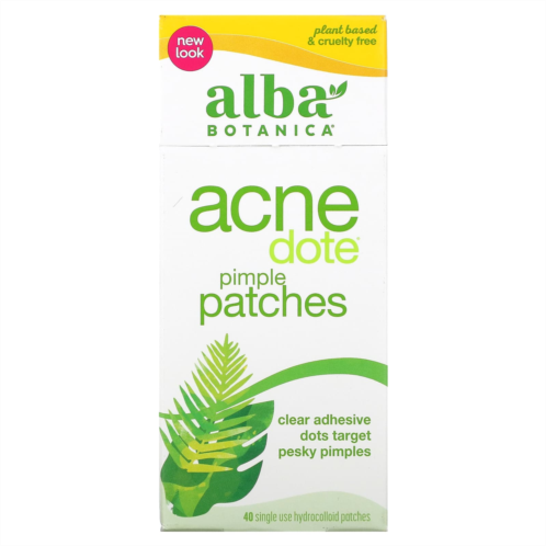 Alba Botanica Acnedote Pimple Patches 40 Single Use Hydrocolloid Patches