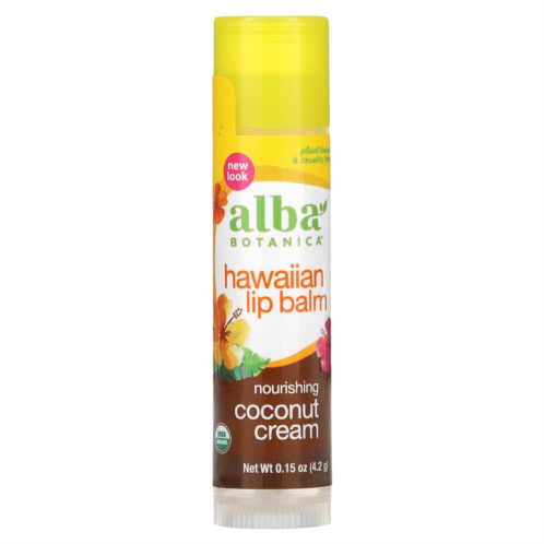 Alba Botanica Hawaiian Lip Balm Nourishing Coconut Cream 0.15 oz (4.2 g)