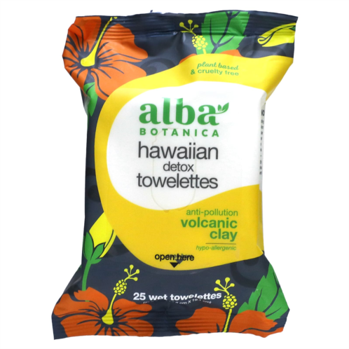 Alba Botanica Hawaiian Detox Towelettes 25 Wet Towelettes