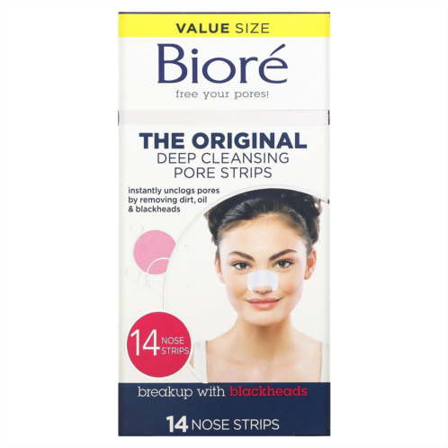 Biore Deep Cleansing Pore Strips The Original 14 Nose Strips