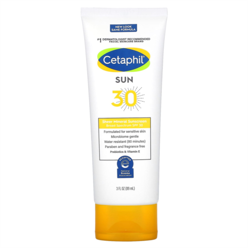 Cetaphil Sheer Mineral Sunscreen SPF 30 3 fl oz (89 ml)