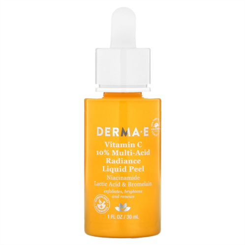 DERMA E Vitamin C 10% Multi-Acid Radiance Liquid Peel 1 fl oz (30 ml)