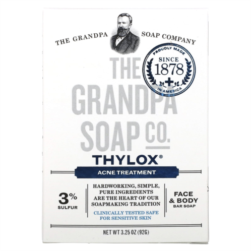 The Grandpa Soap Co. Face & Body Bar Soap Thylox Acne Treatment 3.25 oz (92 g)
