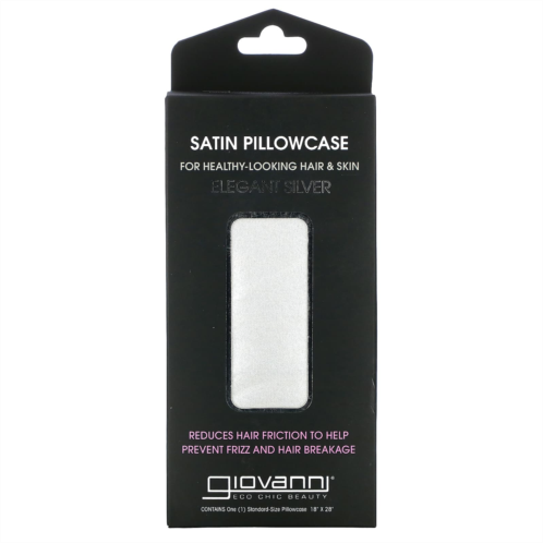 Giovanni Satin Pillowcase Elegant Silver 1 Pillowcase