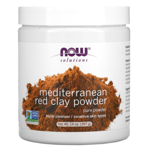 NOW Foods Solutions Mediterranean Red Clay Powder 14 oz (397 g)